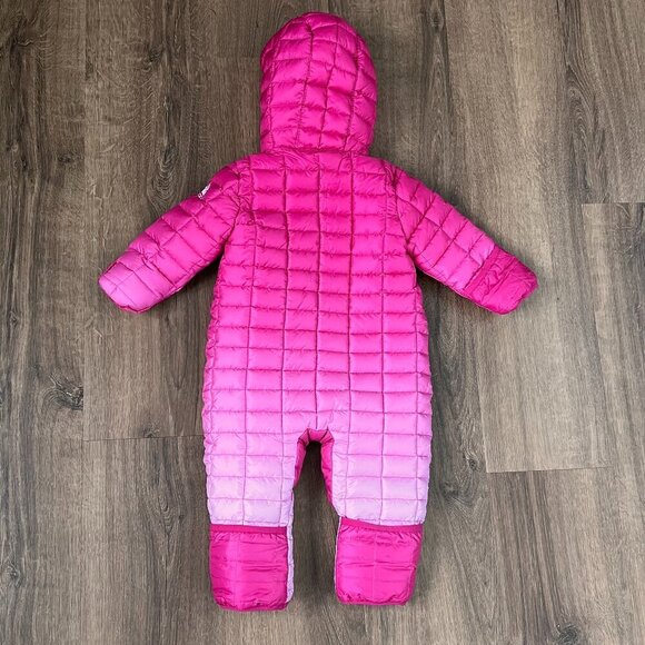 Snozu Toddler Pink Ombre Puffer Snow Suit Size 9-12m - Picture 8 of 8